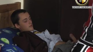 Young Scally twinks make out and frot in bed