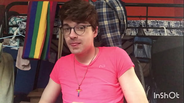 Gay Twink Niko Springs Strip Teases and Shows Off His Big Cock