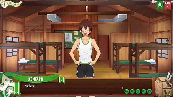 Game: Friends Camp, Episode 7 – A conversation with the scoutmaster. (Russian voice acting)