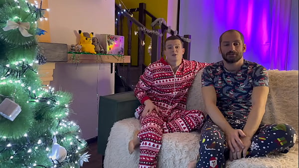 New Year’s sex greetings from sexy stepson and cocky stepfather – 444