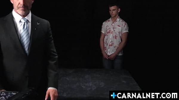 Master Ace Banner released Jack Waters testes from his tight grip and commanded him to lie on his back