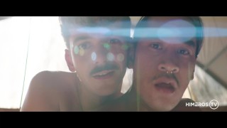 Vocal Bottom & Otter Have Voyeuristic Sex Bareback