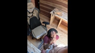 Interracial Big White Dick Suck